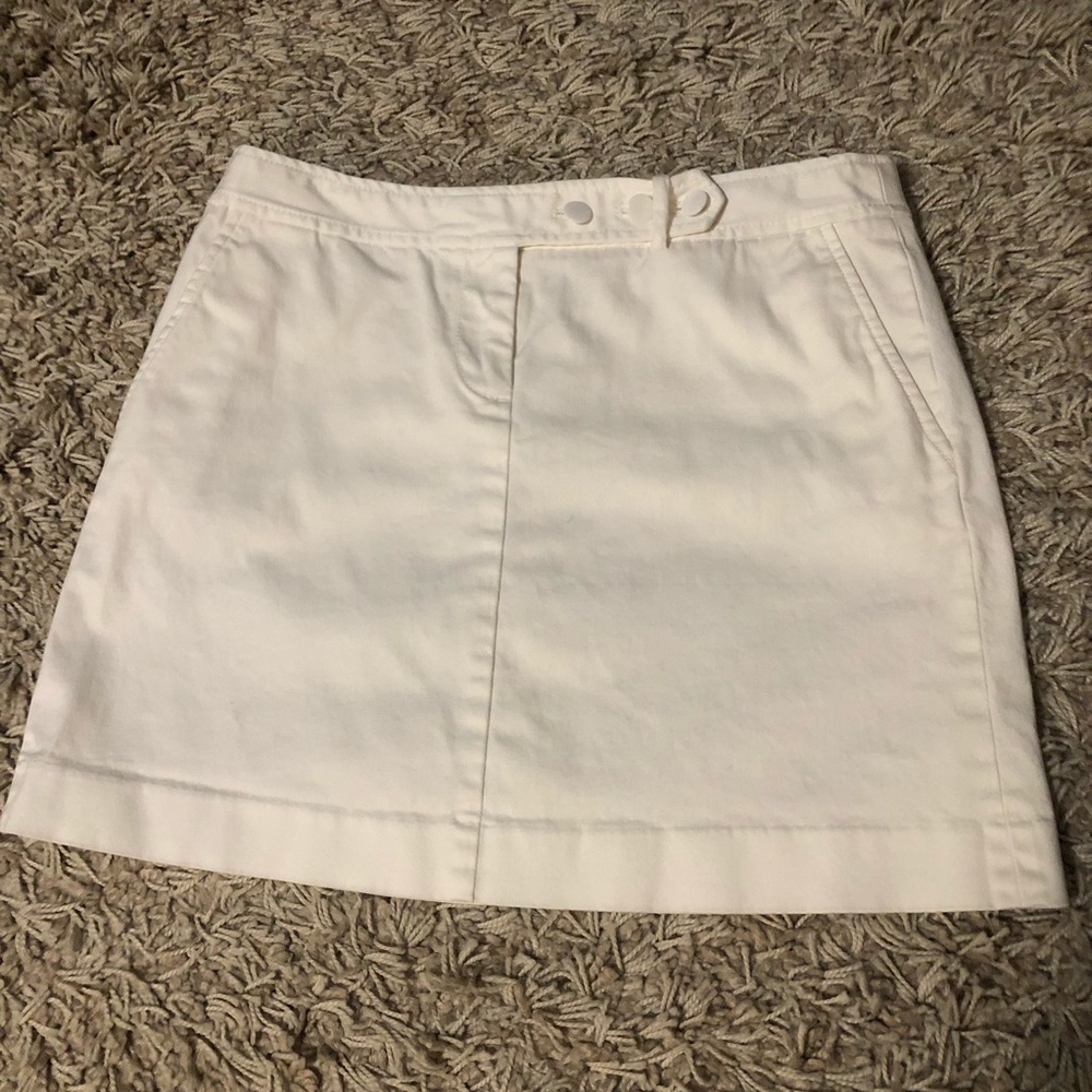 J Crew • White Cotton Skirt